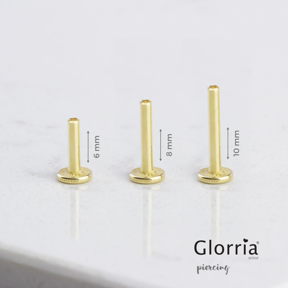 Glorria 14k Solid Gold Letter E Tragus Piercing