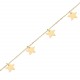 Glorria 14k Solid Gold Star Bracelet