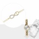 Glorria 14k Solid Gold Infinity Bracelet - GIFT SET