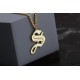 Glorria 925k Sterling Silver Personalized Initial Necklace with Curb Chain