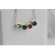 Glorria 925k Sterling Silver Personalized Birthstone Necklace