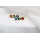 Glorria 925k Sterling Silver Personalized Birthstone Silver Earrings