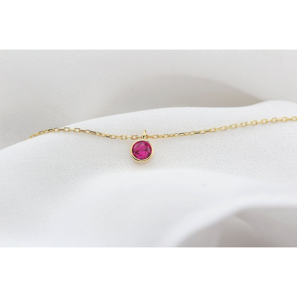 Glorria 925k Sterling Silver Personalized Birthstone Bracelet