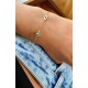 Glorria 925k Sterling Silver Personalized Birthstone Letter Sterling Silver Bracelet