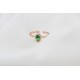 Glorria 925k Sterling Silver Personalized Birthstone Silver Drop Anturage Ring