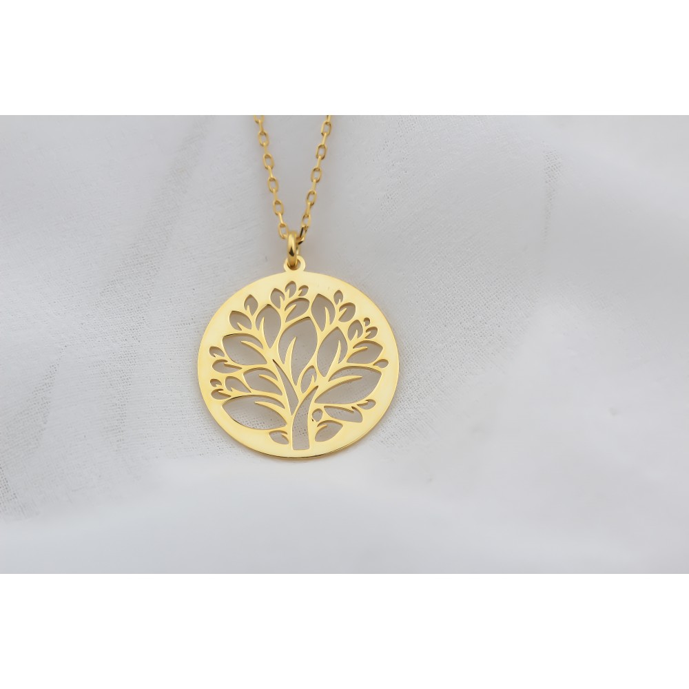 Glorria 925k Sterling Silver Tree of Life Necklace