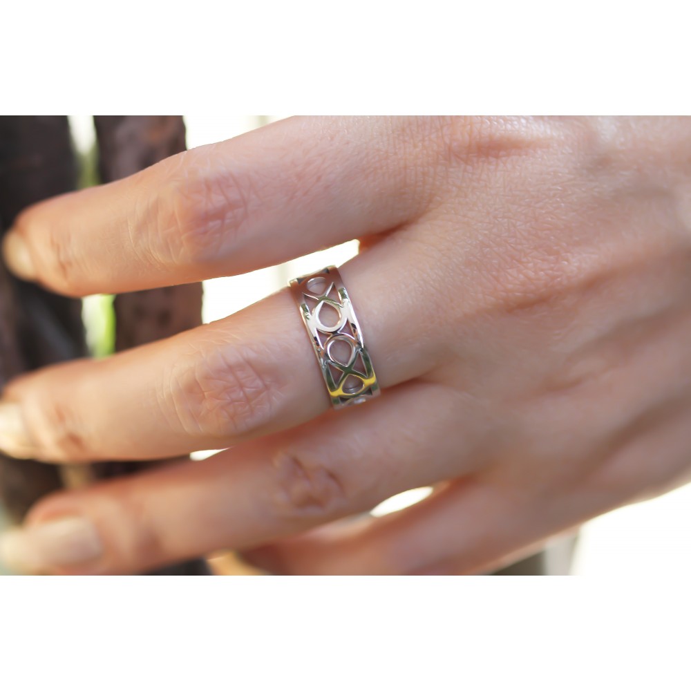 Glorria 925k Sterling Silver Infinity Ring