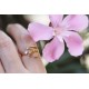 Glorria 925k Sterling Silver Personalized Birthstone And Birth Flower Ring