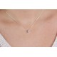 Glorria 925k Sterling Silver Solitaire Necklace