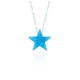 Glorria 925k Sterling Silver Opal Star Necklace