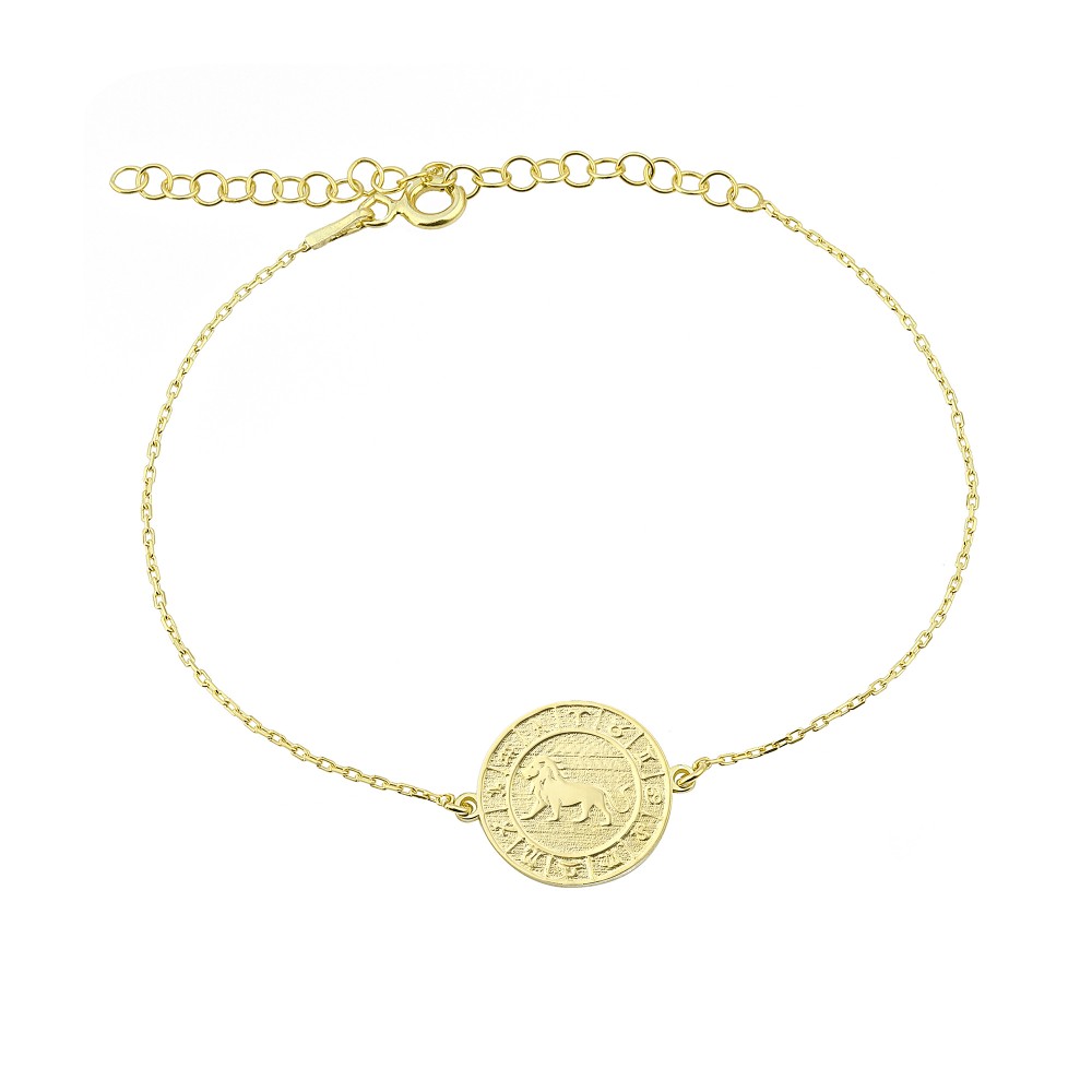 Glorria 925k Sterling Silver Leo Zodiac Bracelet