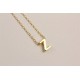 Glorria 925k Sterling Silver 3D Minimalist Letter Z Necklace