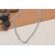 Glorria 925k Sterling Silver 6mm Gourmet Chain Necklace