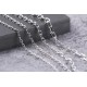 Glorria 925k Sterling Silver 6mm Anchor Chain Necklace