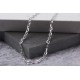 Glorria 925k Sterling Silver 4mm Anchor Chain Necklace