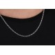 Glorria 925k Sterling Silver 3.5mm Anchor Chain Necklace