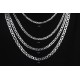 Glorria 925k Sterling Silver 6mm Mariner Chain Necklace