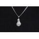 Glorria 925k Sterling Silver Gourmet Chain Virgin Mary Necklace