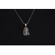 Glorria 925k Sterling Silver Gourmet Chain Jesus Christ Necklace