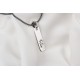 Glorria 925k Sterling Silver Men Personalized Name Bar Sterling Silver Necklace