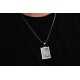 Glorria 925k Sterling Silver Men Horoscope Silver Necklace