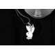 Glorria 925k Sterling Silver Men Playboy Silver Necklace