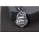 Glorria 925k Sterling Silver Men Gorilla Silver Necklace