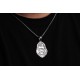 Glorria 925k Sterling Silver Men Gorilla Silver Necklace