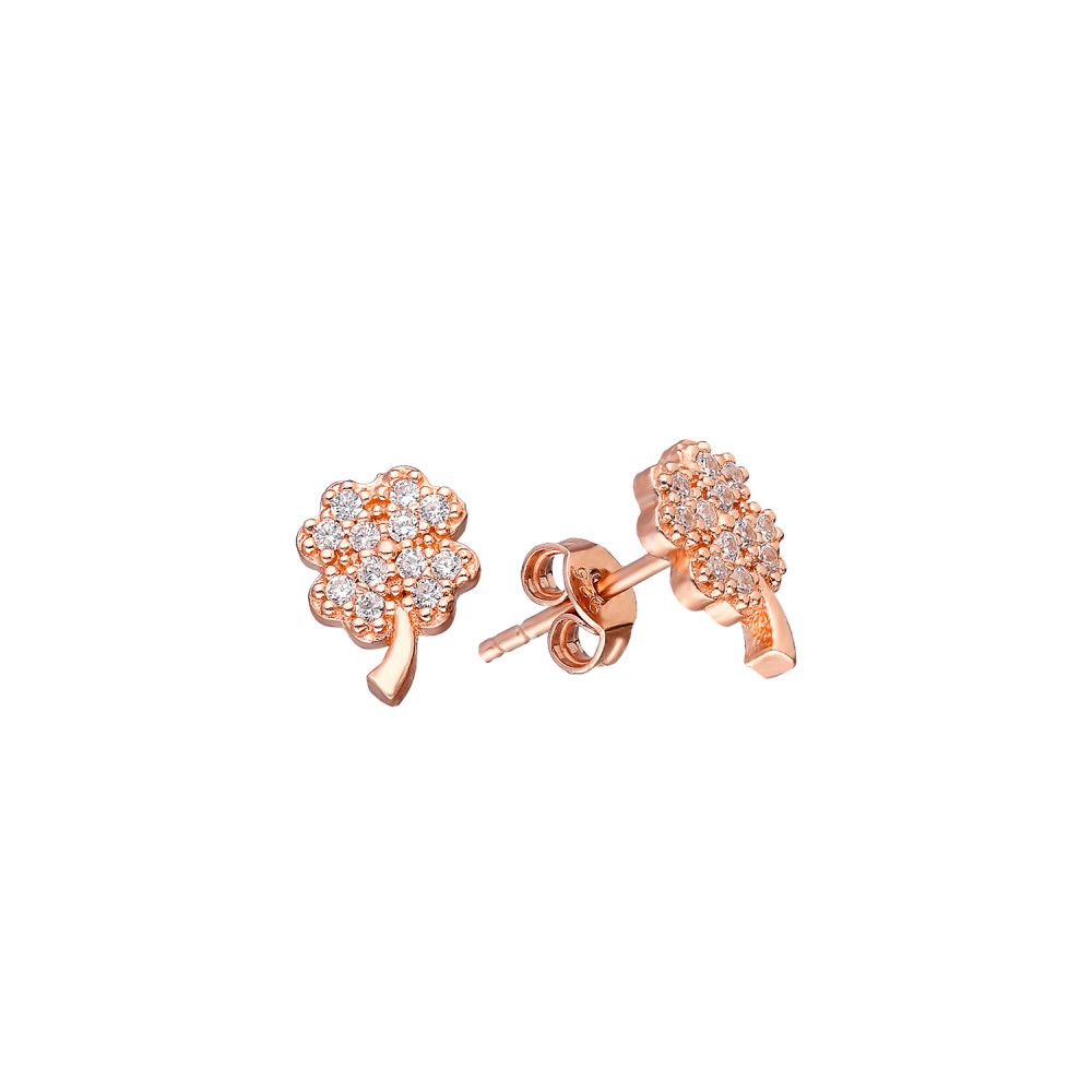 Glorria 925k Sterling Silver Clover Earring