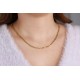 Glorria 925k Sterling Silver Figaro Chain Necklace