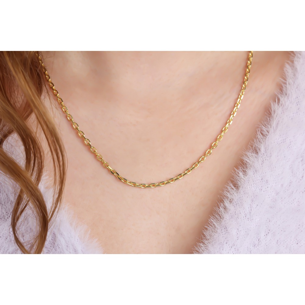 Glorria 925k Sterling Silver Chain Necklace