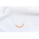 Glorria 14k Solid Gold Dorica Bead Necklace