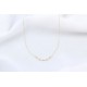 Glorria 14k Solid Gold Dorica Bead Necklace