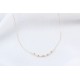 Glorria 14k Solid Gold Dorica Bead Necklace