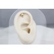 Glorria 14k Solid Gold Skull Helix Piercing