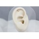 Glorria 14k Solid Gold Diamond Helix Piercing