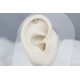 Glorria 14k Solid Gold Three Stone Helix Piercing