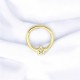 Glorria 14k Solid Gold Star Ring Piercing