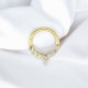 Glorria 14k Solid Gold Ring Piercing