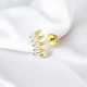 Glorria 14k Solid Gold Baguette Helix Piercing