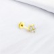 Glorria 14k Solid Gold Baguette Helix Piercing