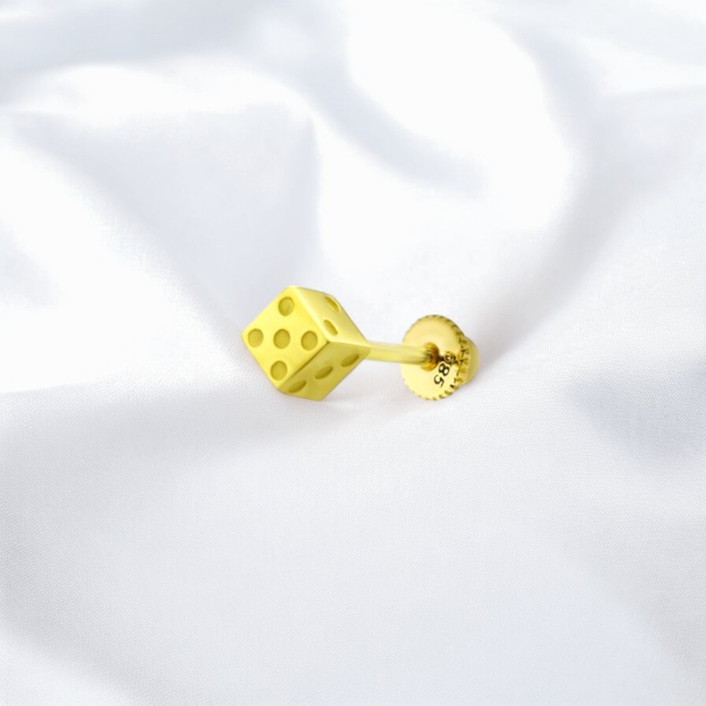 Glorria 14k Solid Gold Die Helix Piercing