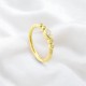 Glorria 14k Solid Gold Stones Ring Piercing