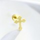 Glorria 14k Solid Gold Cross Helix Piercing