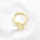 Glorria 14k Solid Gold Capricorn Ring Helix Piercing