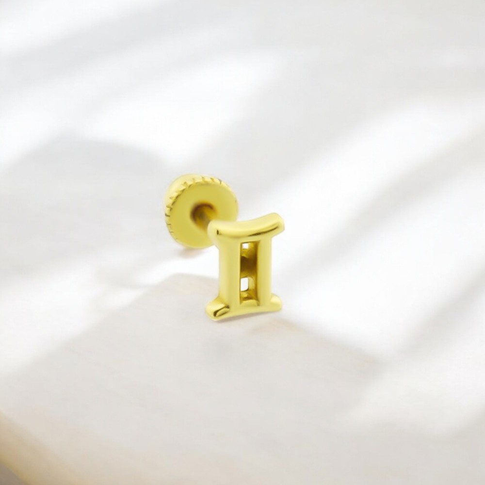 Glorria 14k Solid Gold Gemini Helix Piercing