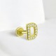 Glorria 14k Solid Gold Letter D Tragus Piercing