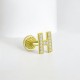 Glorria 14k Solid Gold Letter H Tragus Piercing