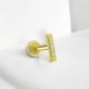 Glorria 14k Solid Gold Letter I Tragus Piercing