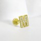 Glorria 14k Solid Gold Letter M Tragus Piercing